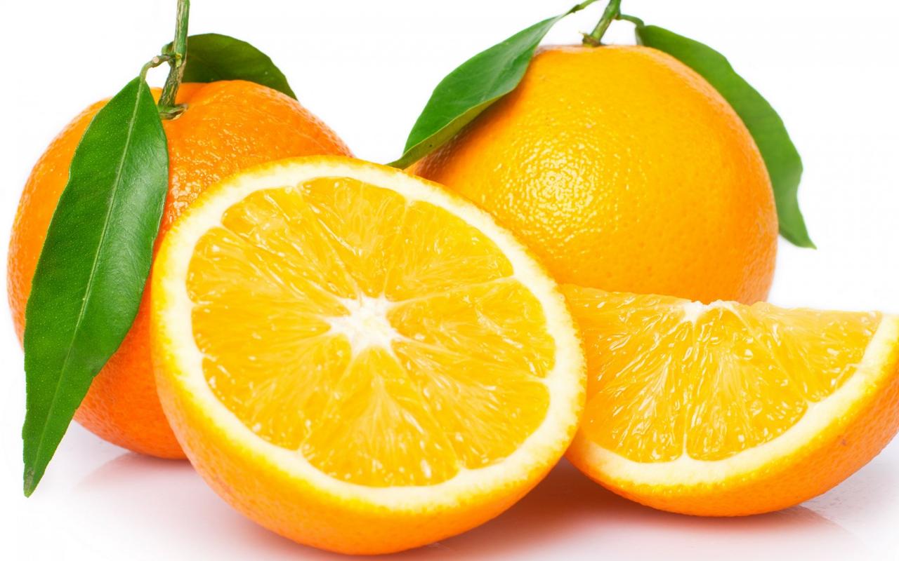 美味橙子高清水果图片桌面壁纸